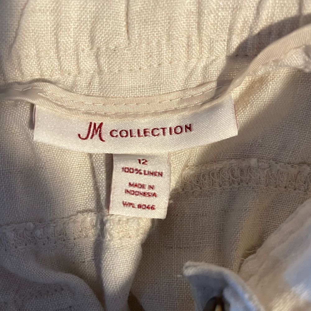 JM Collection Linen Capris | SZ 12 - Picture 11 of 11